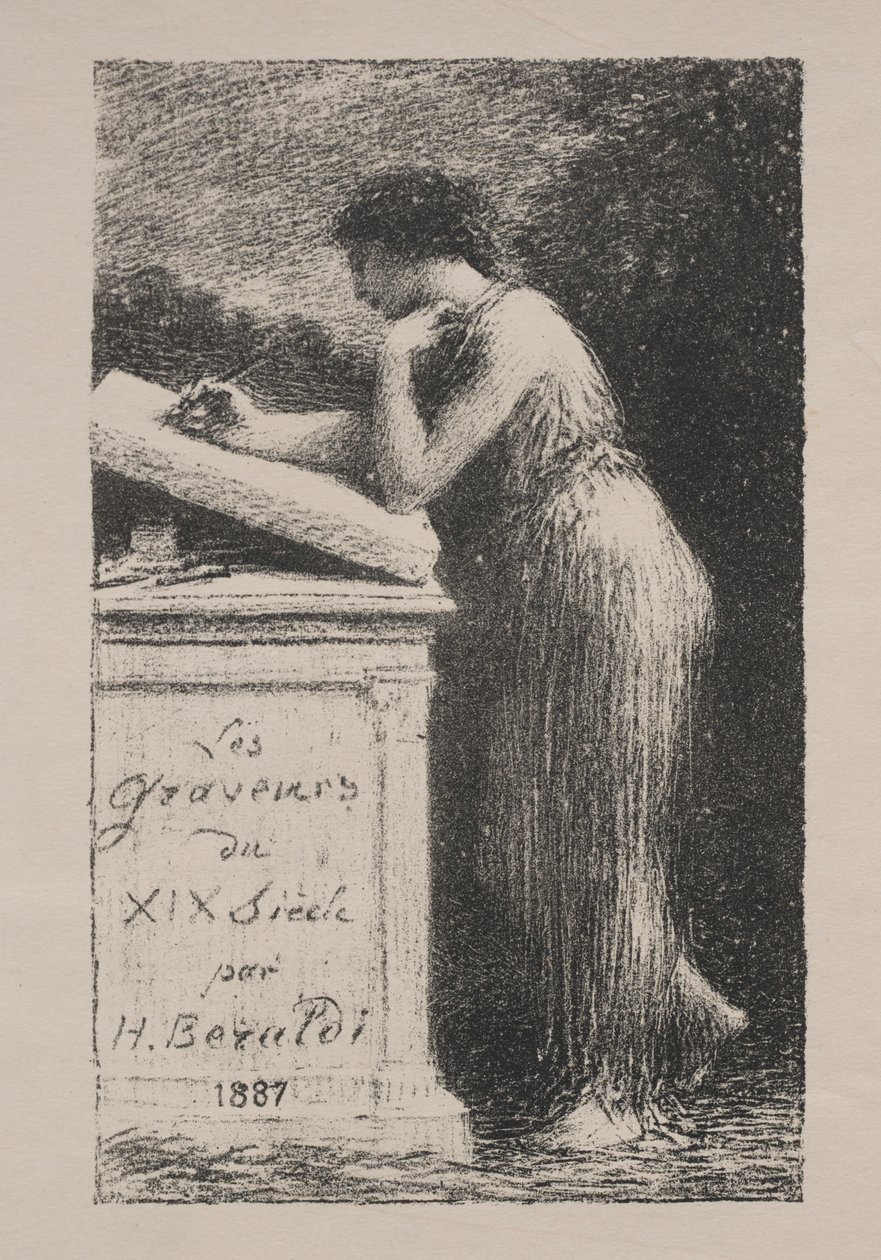 The Lithograph by Ignace Henri Jean Fantin Latour