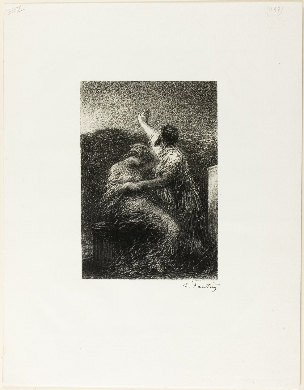 The Magus Balthasar and Fatima by Ignace Henri Jean Fantin Latour