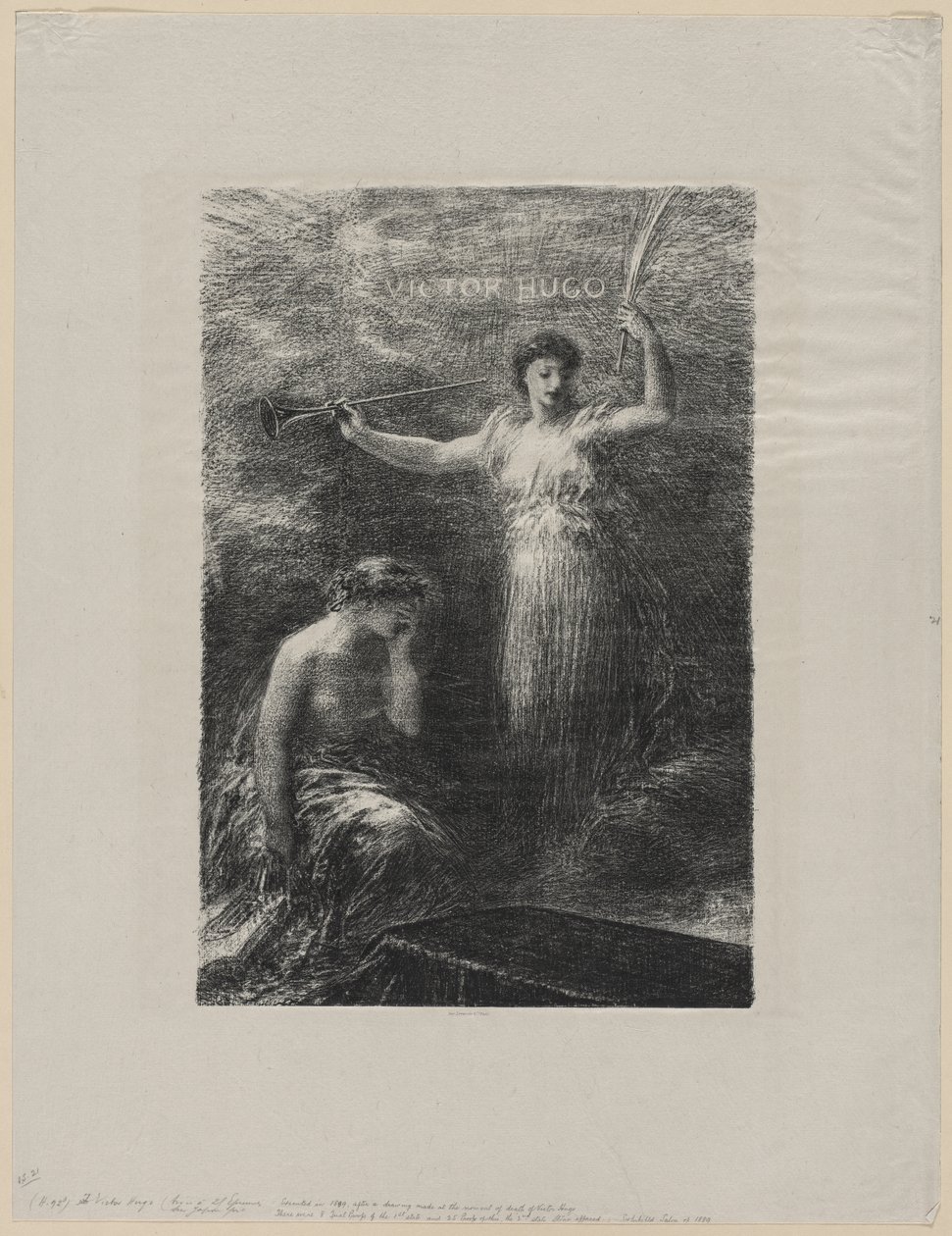 To Victor Hugo by Ignace Henri Jean Fantin Latour