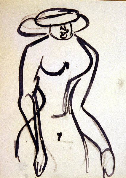 A Wasp-waisted Promenader by Henri Gaudier Brzeska