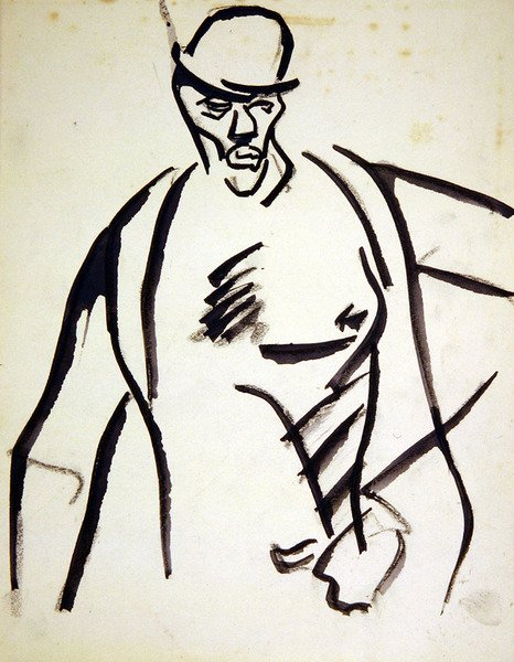 Man in Bowler Hat by Henri Gaudier Brzeska