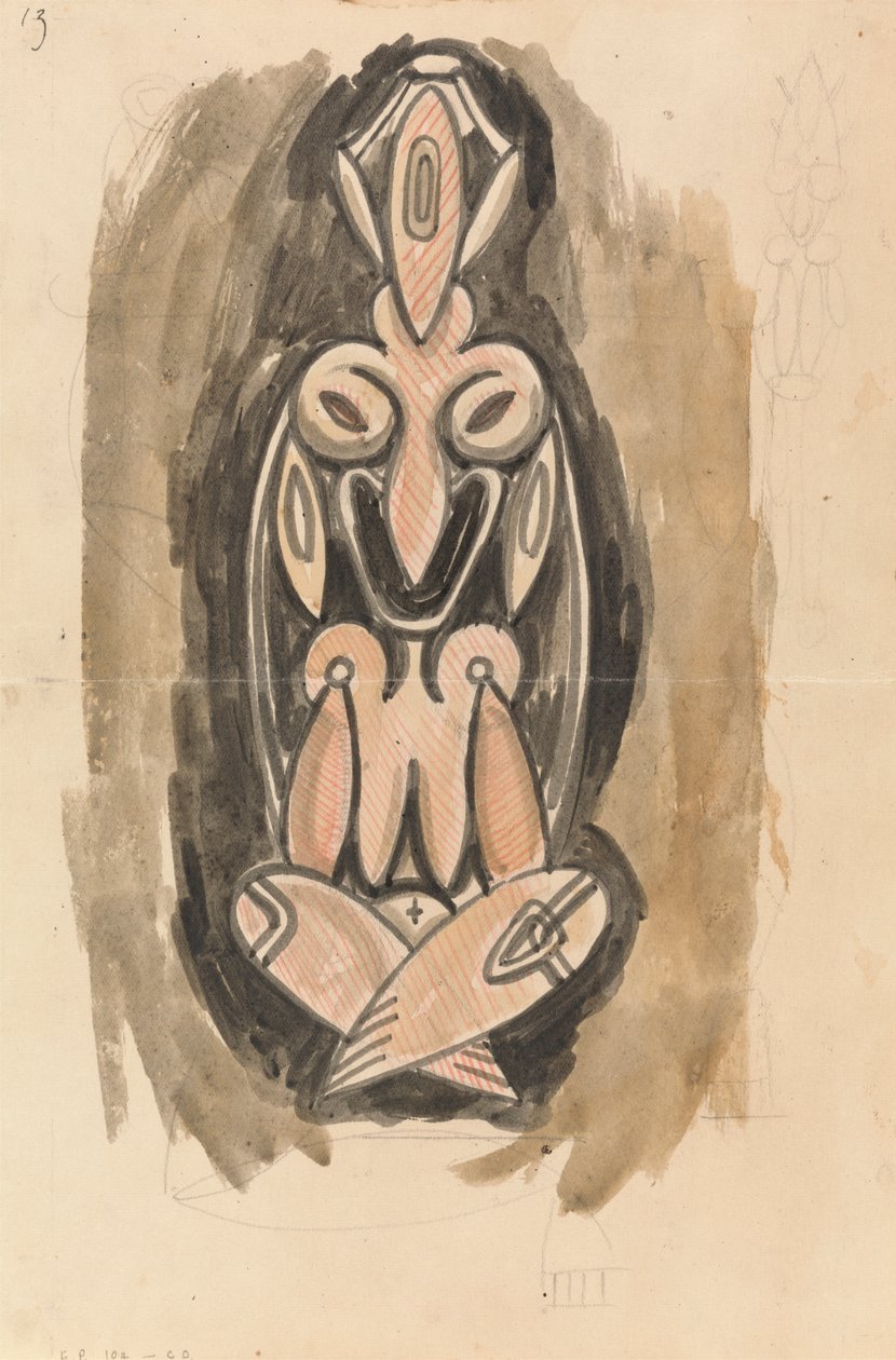 Study for a Sculptural Column by Henri Gaudier Brzeska