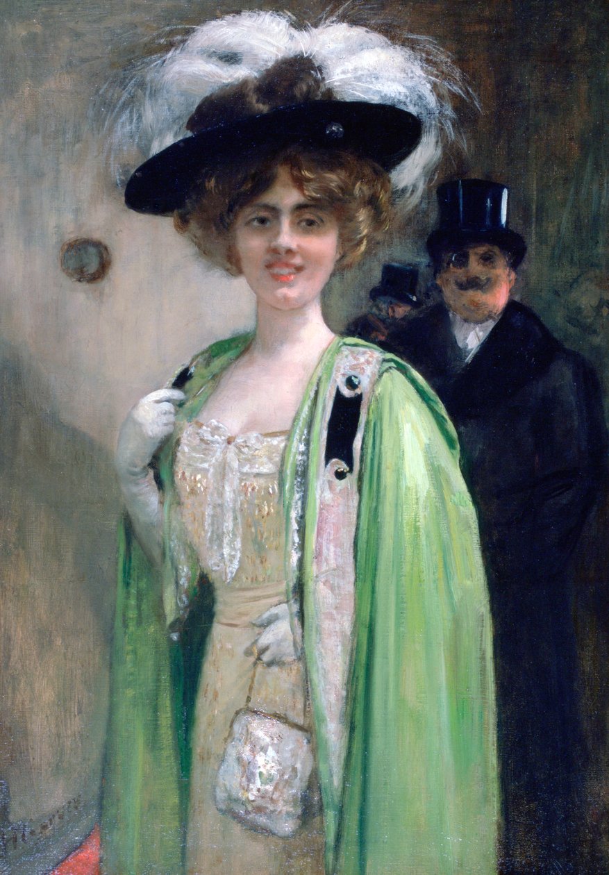 A Couple Arriving at an Event by Henri Gervex