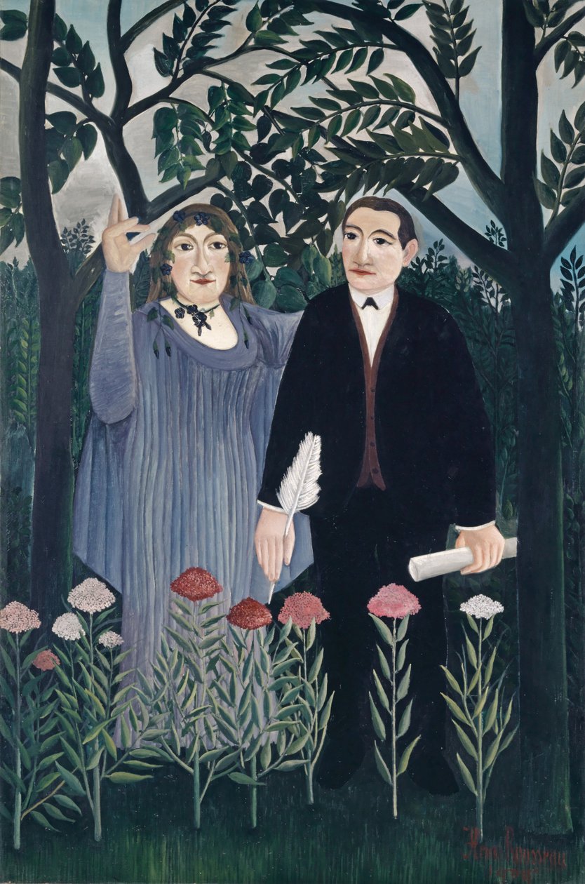 The Muse Inspiring the Poet, 1909 by Henri J.F. Rousseau