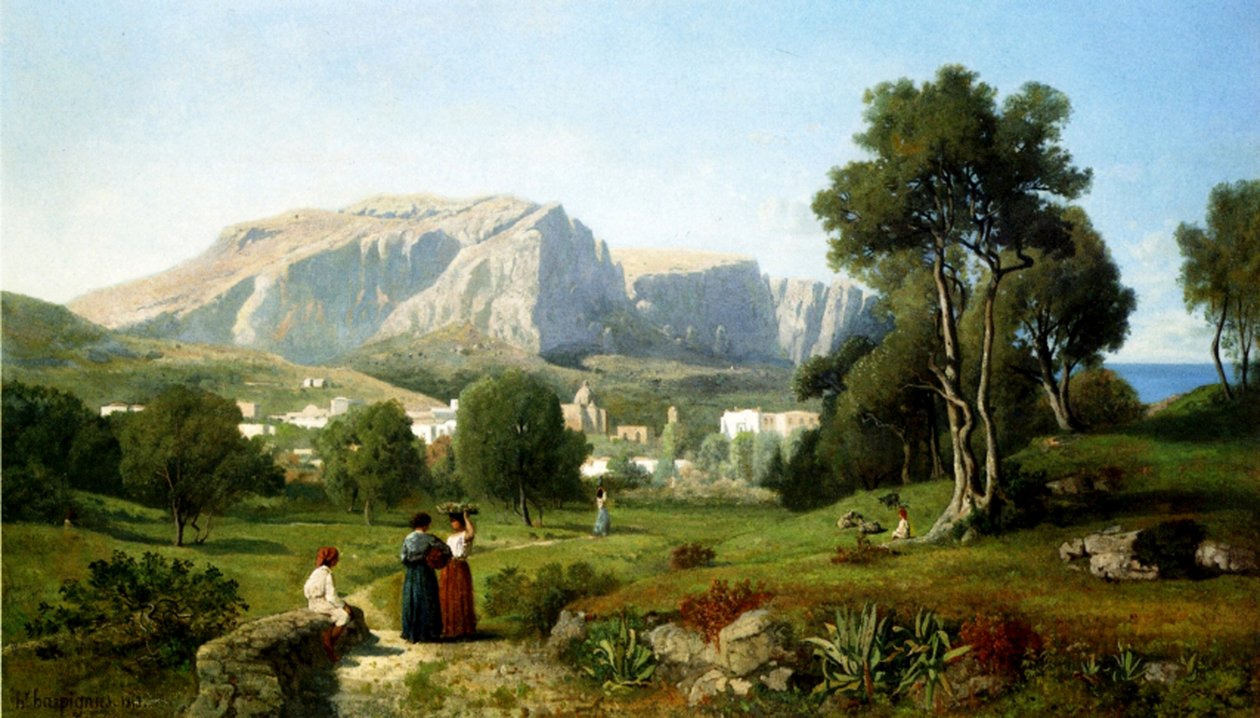 Capri by Henri Joseph Harpignies