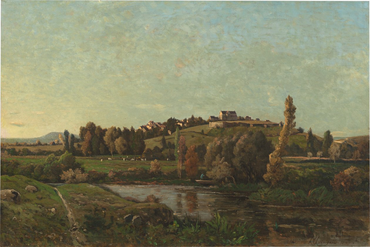 Landscape in Auvergne by Henri Joseph Harpignies