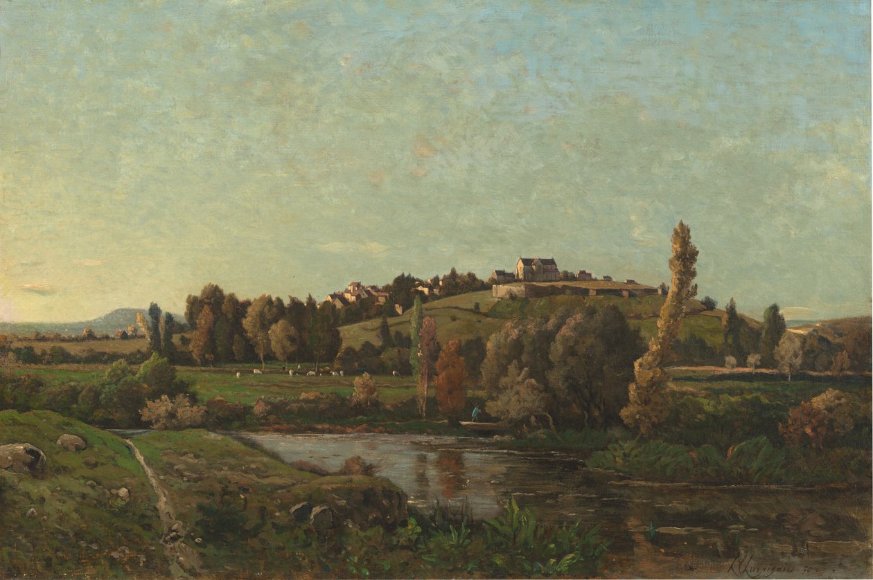 Landscape in Auvergne by Henri Joseph Harpignies