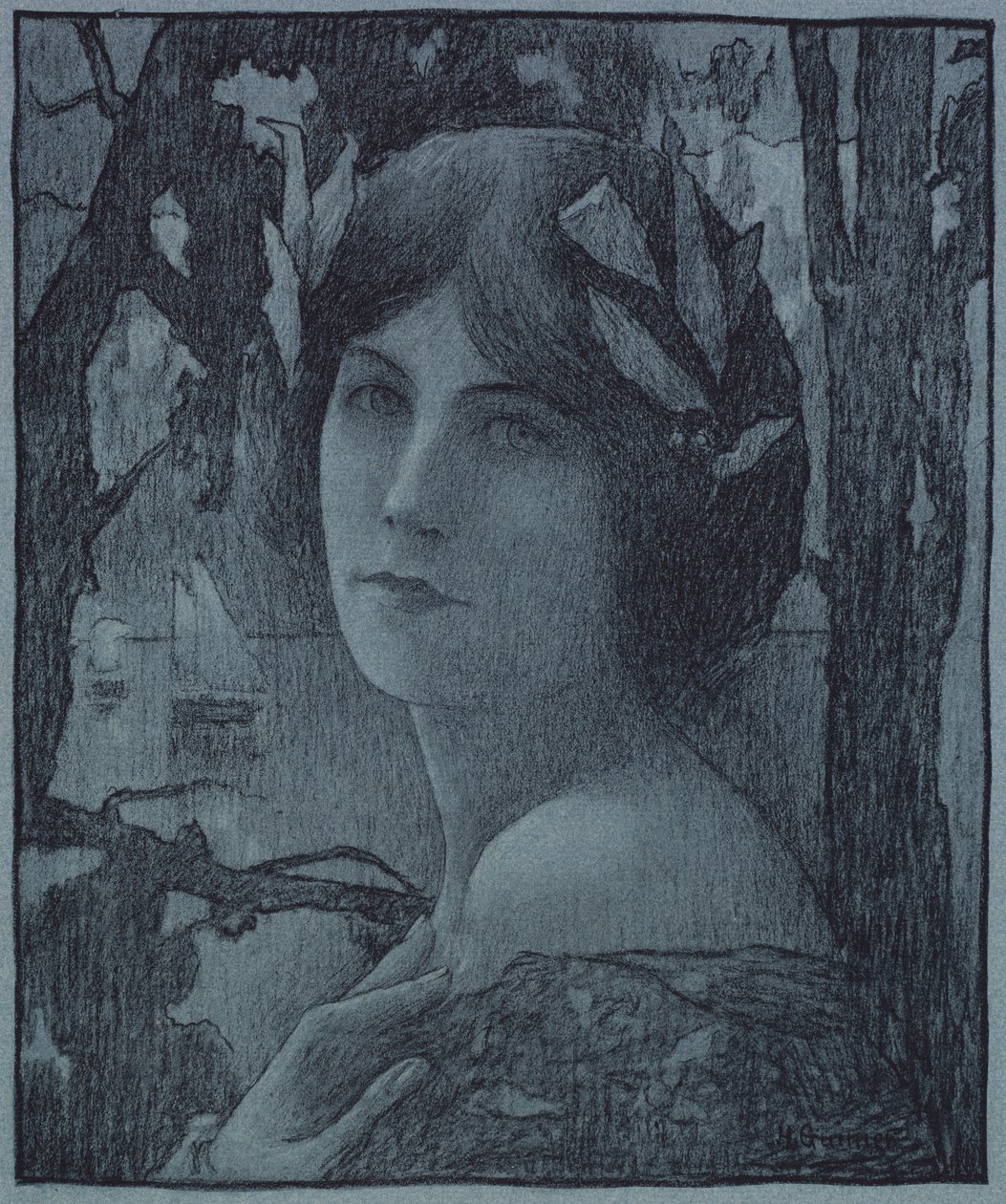 Gentle Night by Henri Jules Guinier