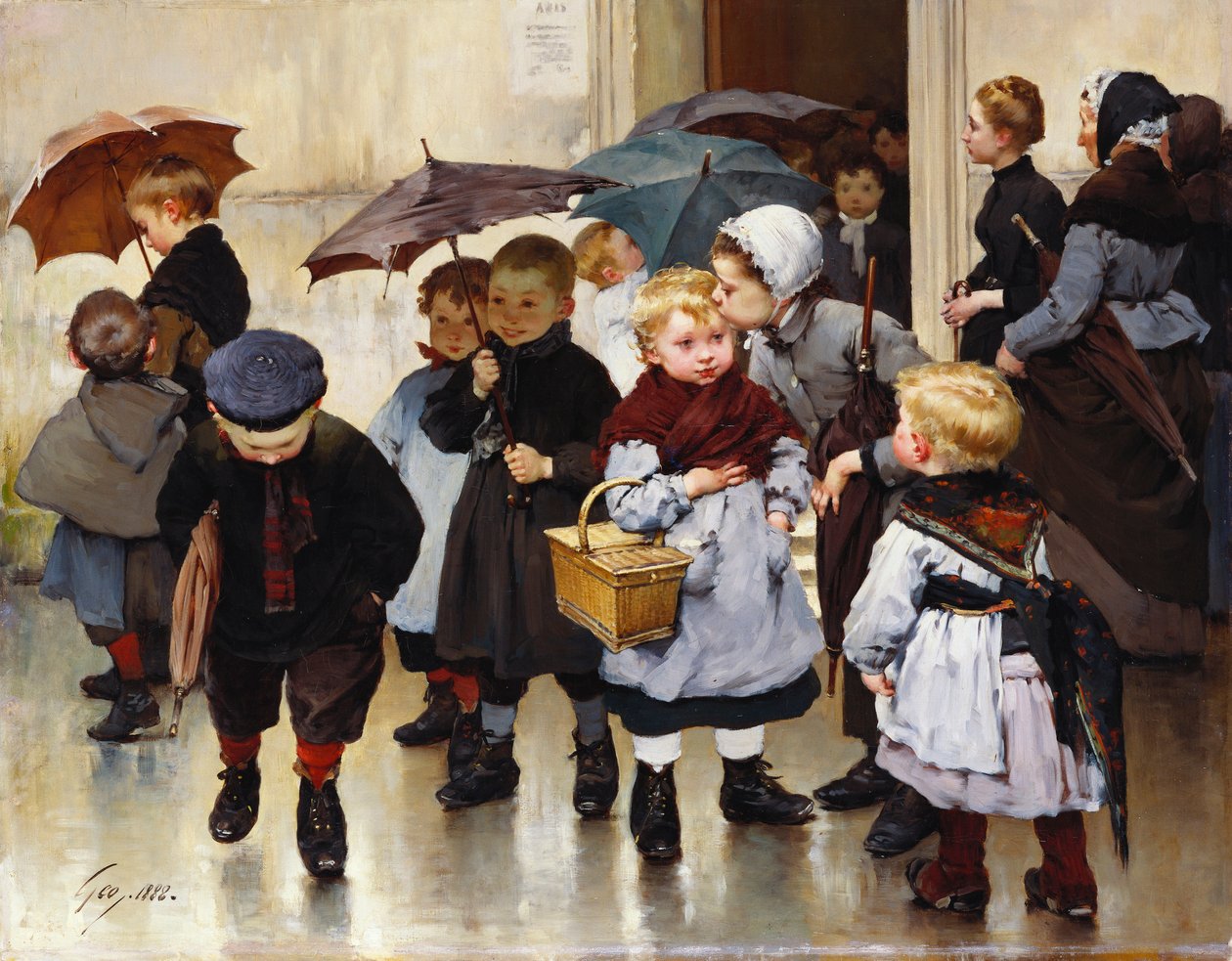 Leaving the Class by Henri Jules Jean Geoffroy