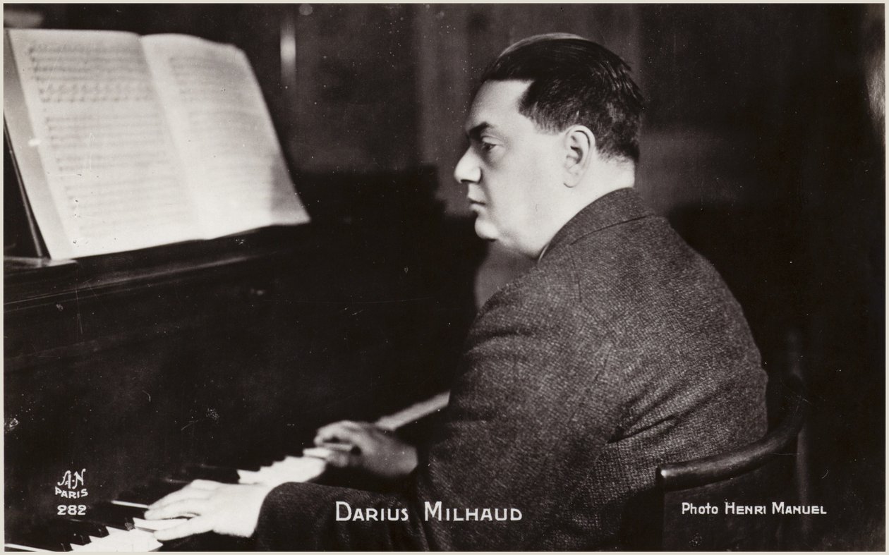 Portrait of Darius Milhaud by Henri Manuel