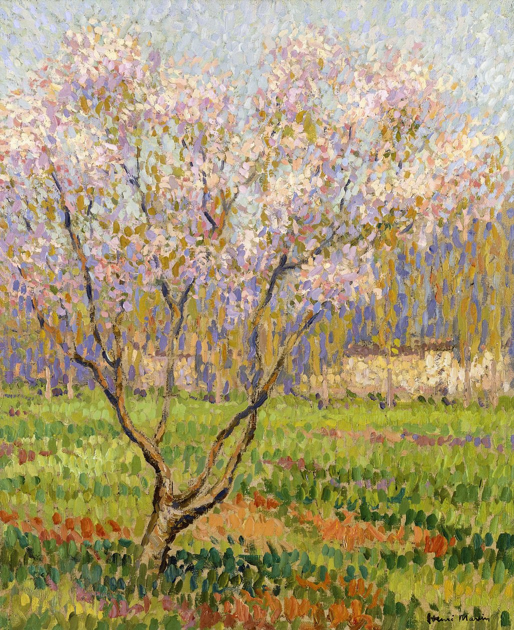 Apple Tree in Blossom by Henri Martin