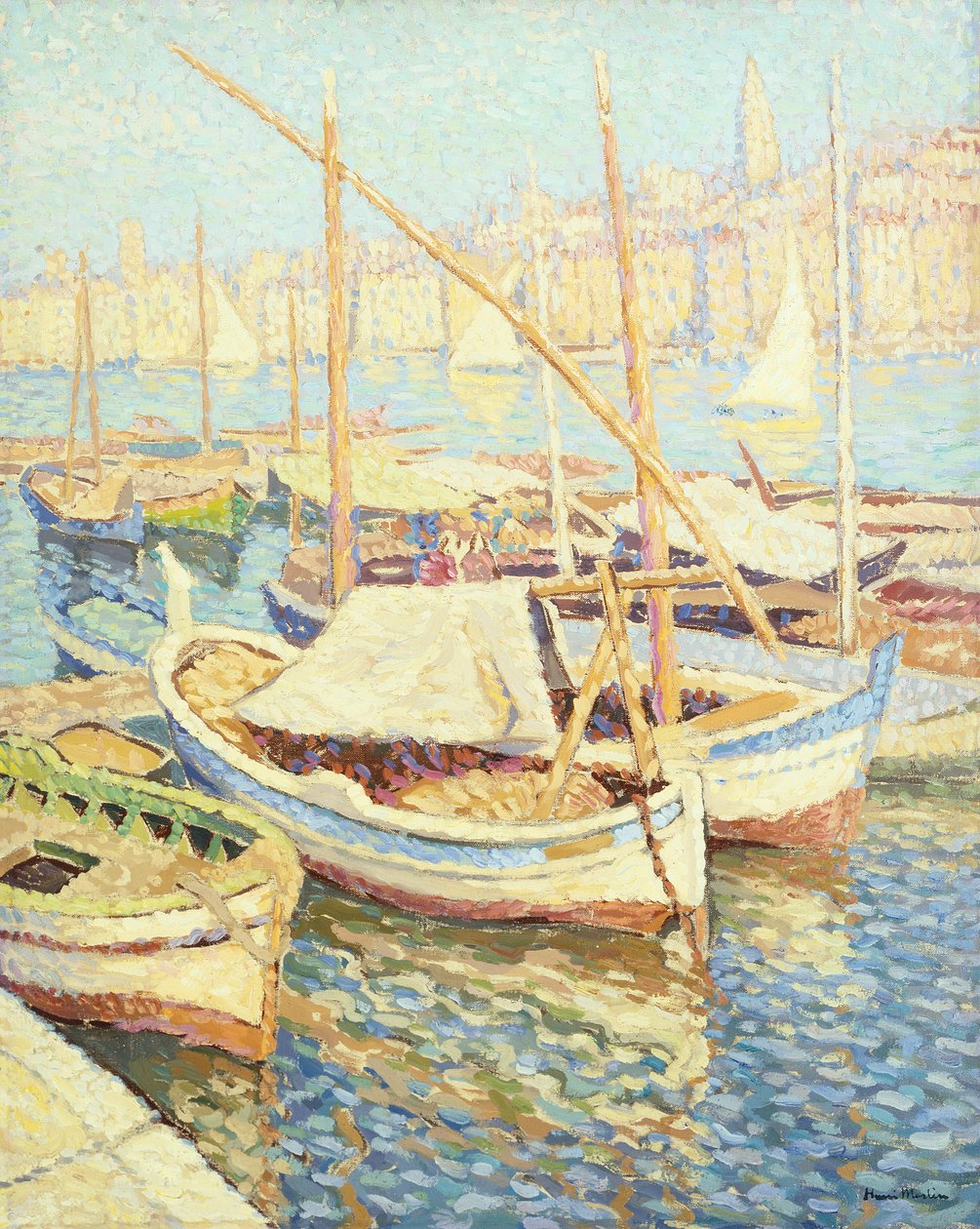 Port of Marseilles by Henri Martin