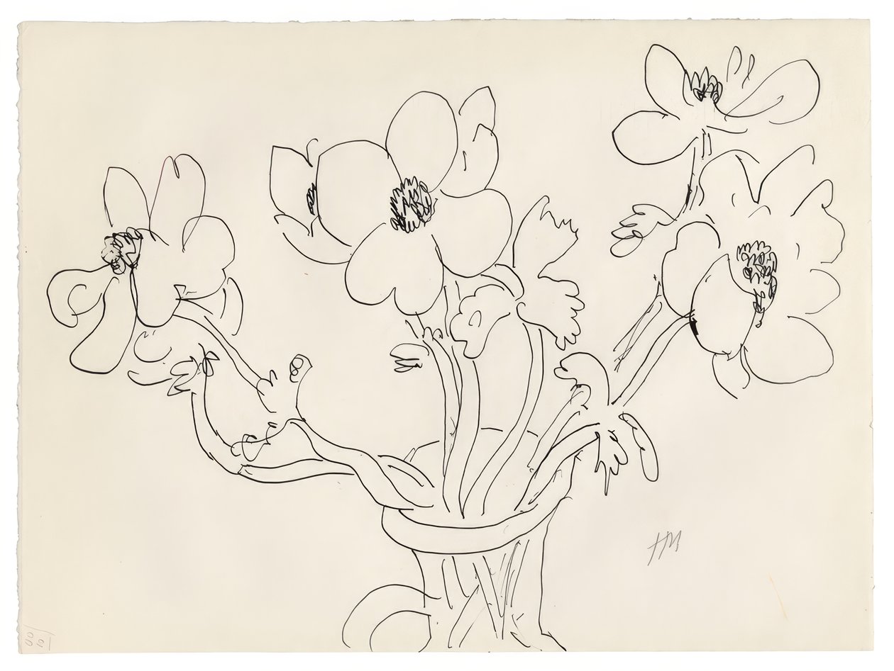 Anemones in a Vase by Henri Matisse