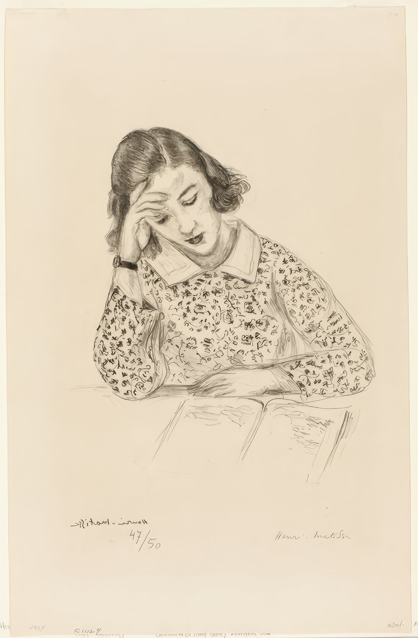 Girl Reading by Henri Matisse