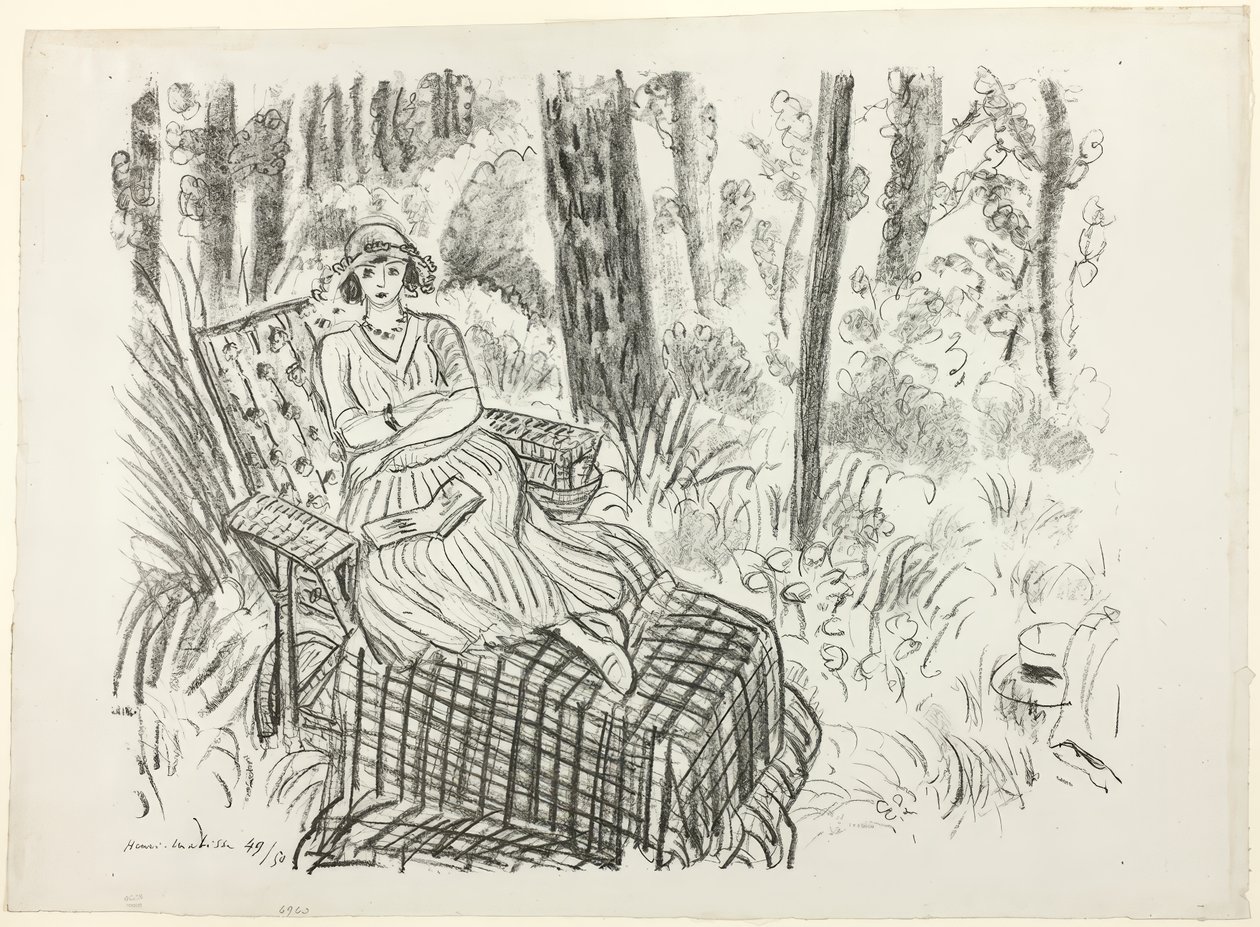 Girl on a Chaise by Henri Matisse