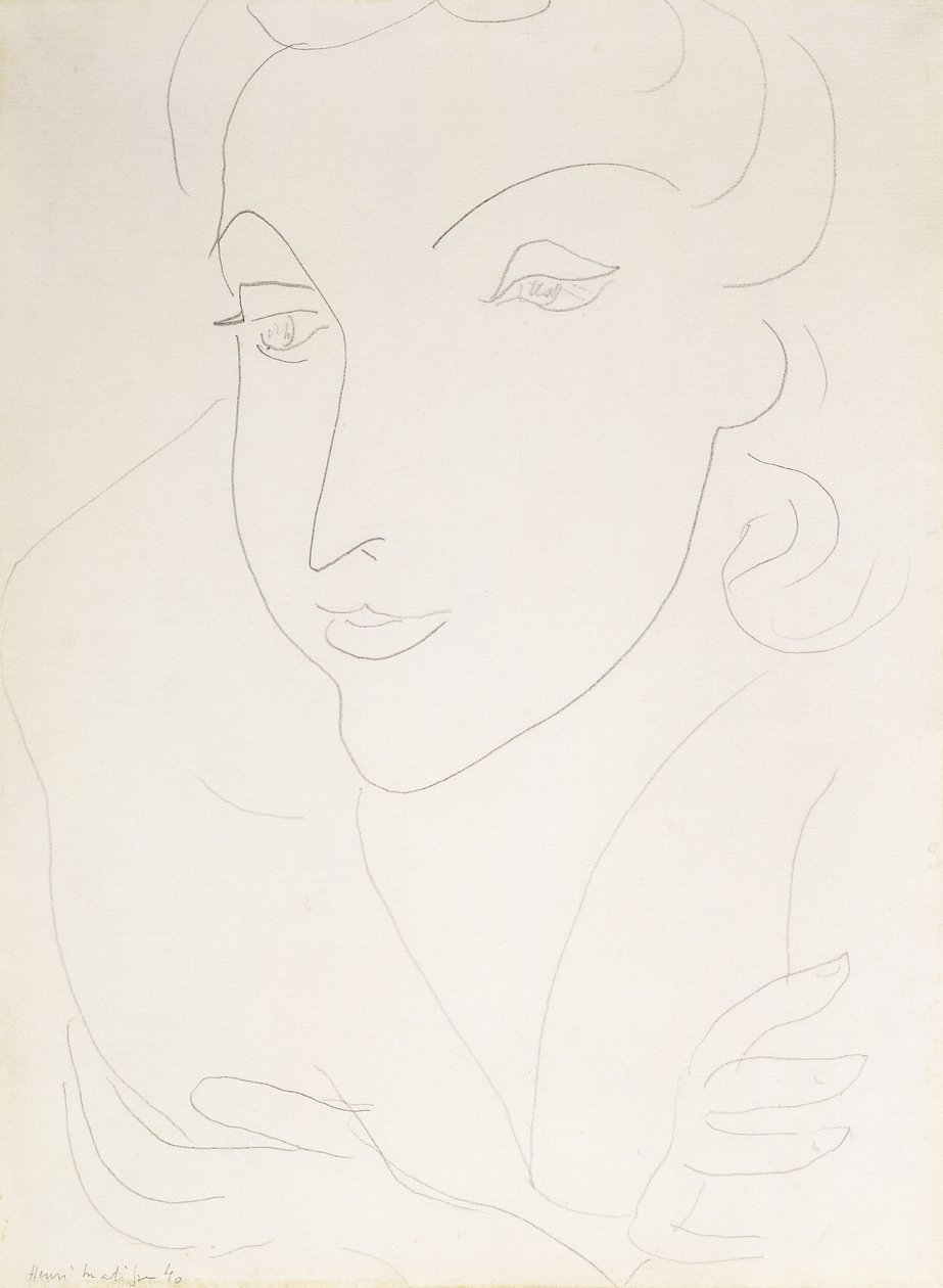 Head of a Young Woman by Henri Matisse