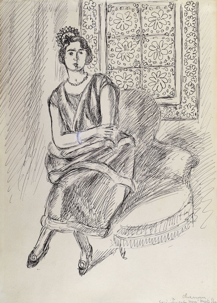 Henriette and Moucharabieh Window by Henri Matisse