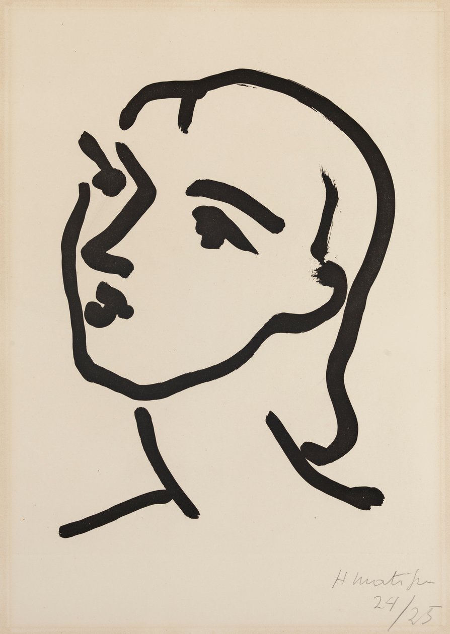 Nadia with Smooth Hair by Henri Matisse