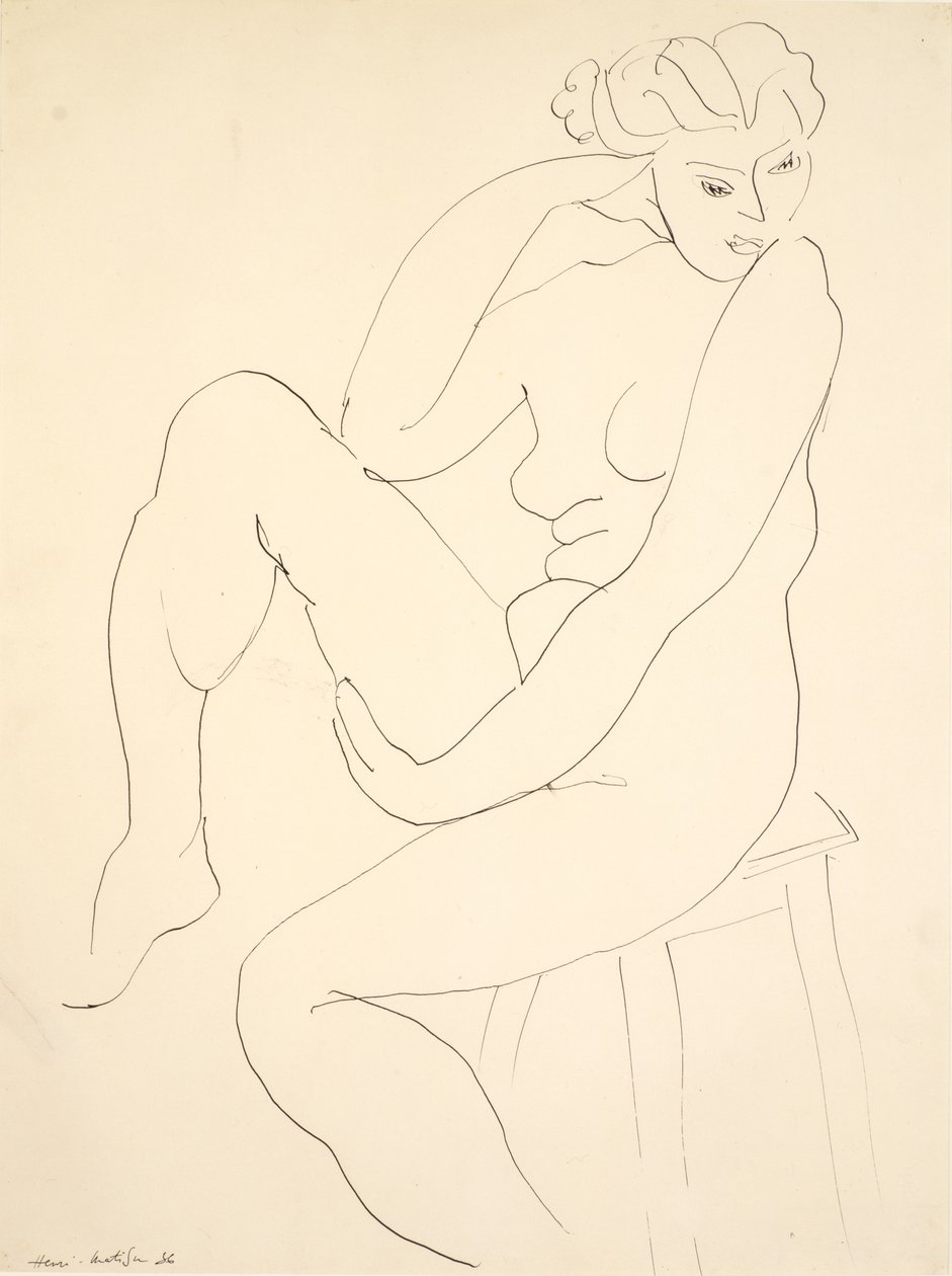 Nude Seated on a Stool by Henri Matisse