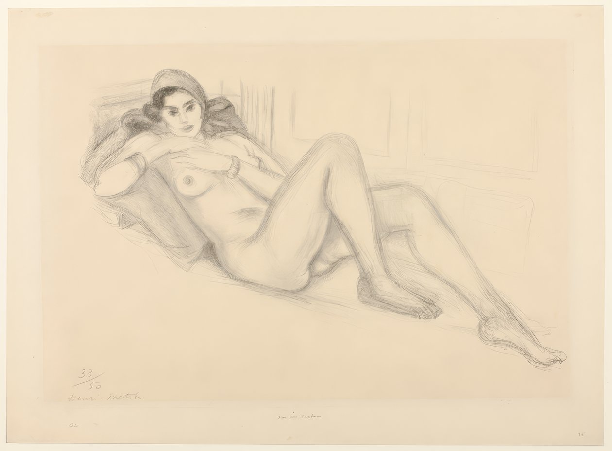 Nude with Turban by Henri Matisse