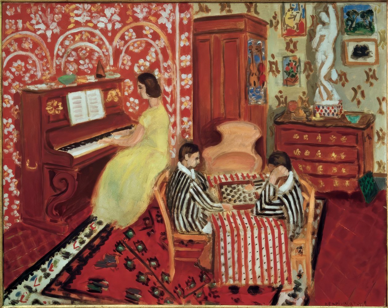 Pianist and Checkers Players by Henri Matisse