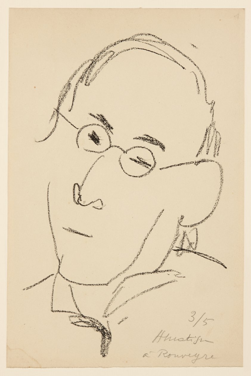 Portrait of Paul Léautaud by Henri Matisse