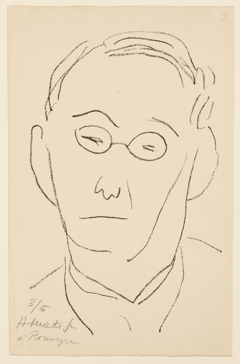 Portrait of Paul Léautaud by Henri Matisse