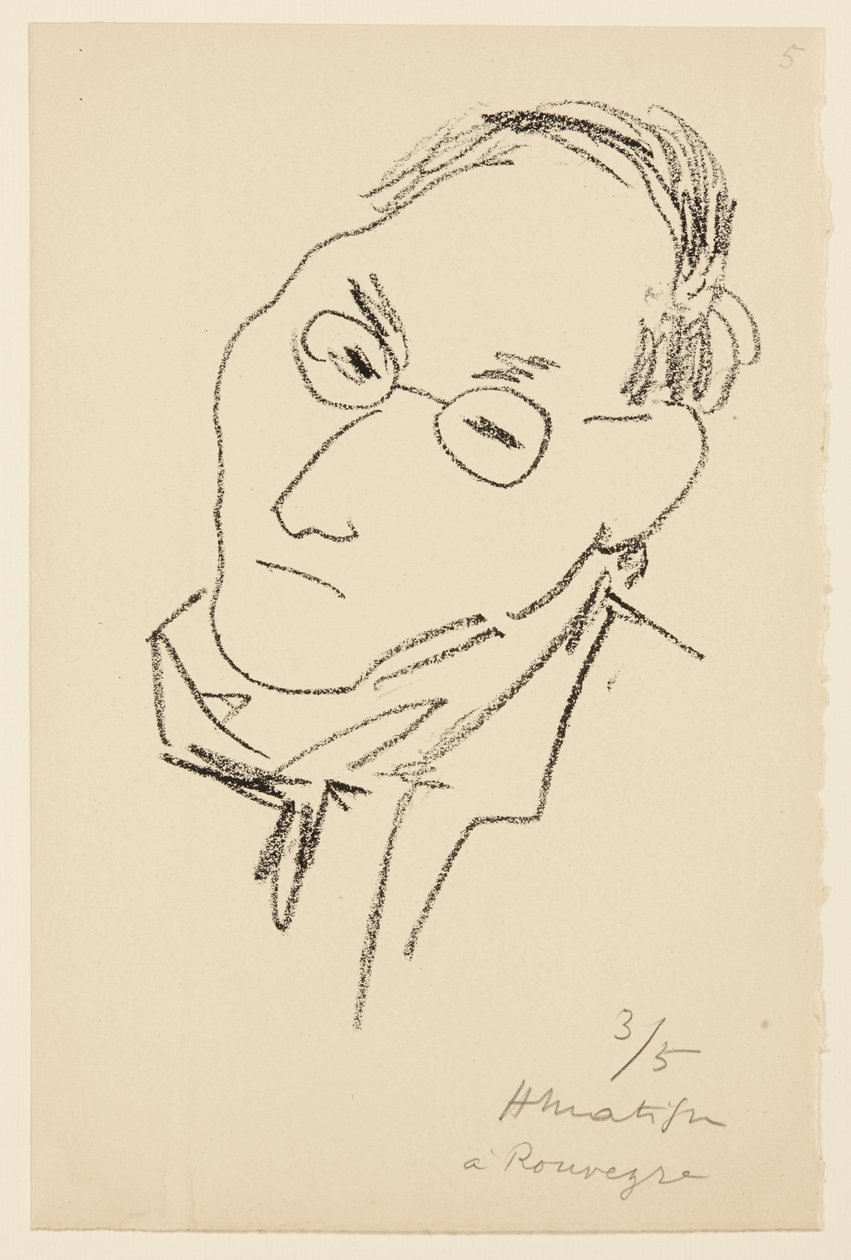 Portrait of Paul Léautaud by Henri Matisse