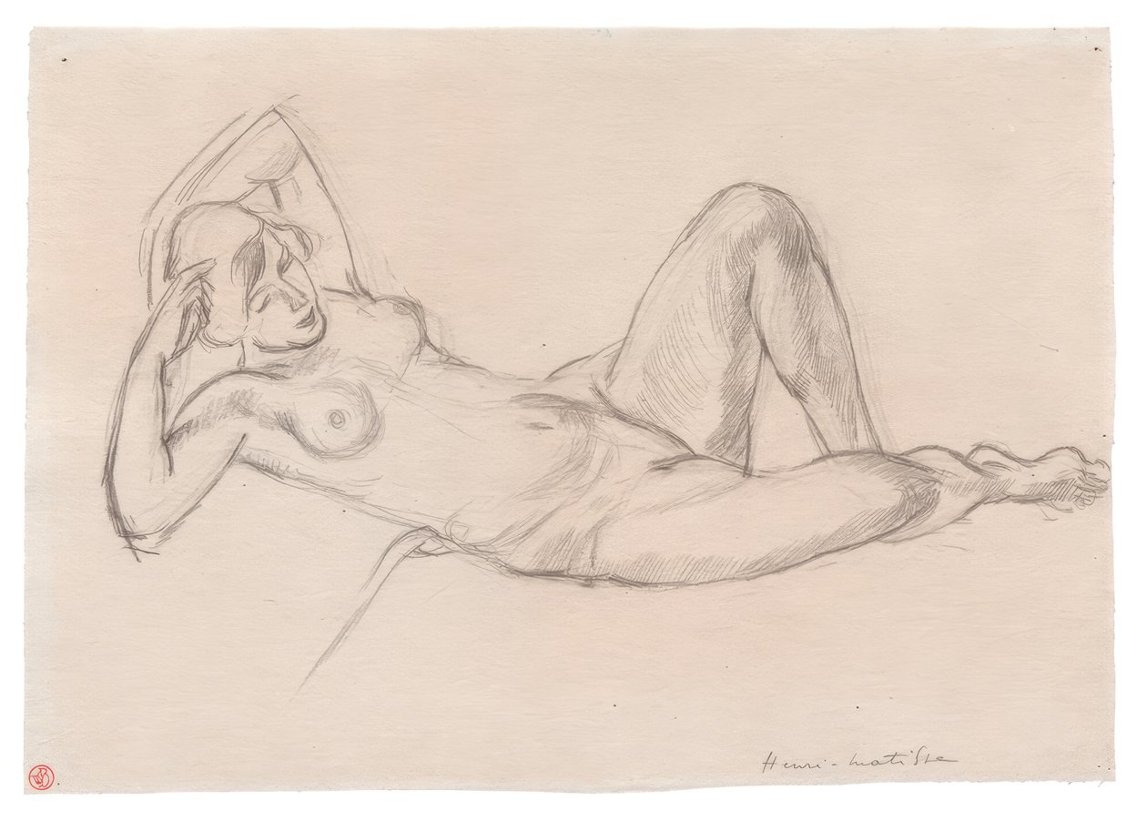 Reclining Female Nude with Raised Knee by Henri Matisse