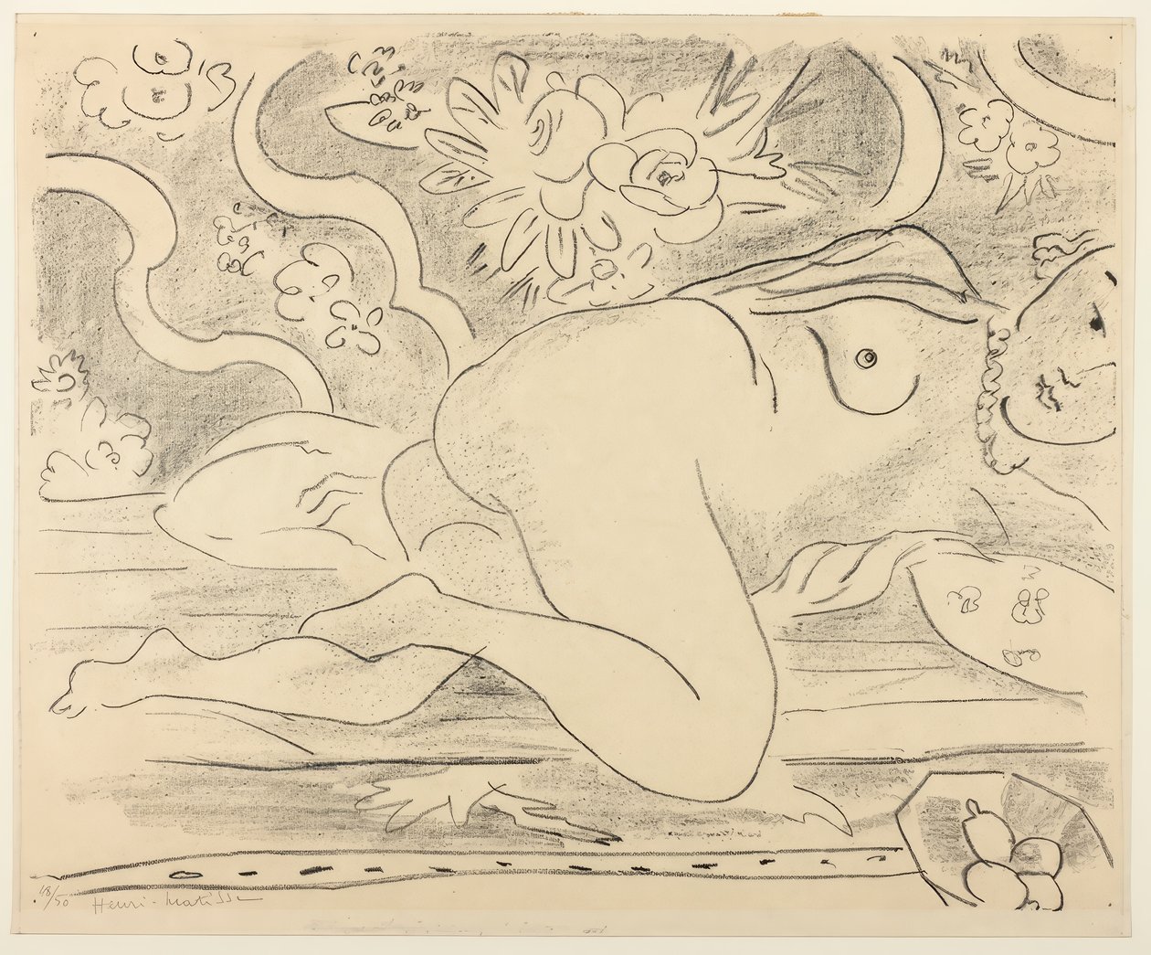 Reclining Nude with Bowl of Fruit by Henri Matisse