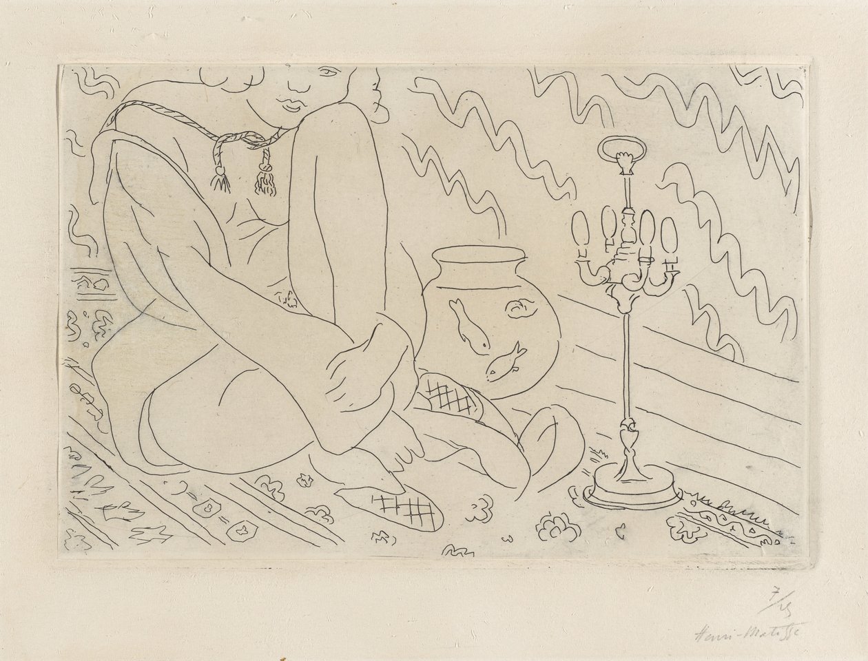 Woman Seated in an Interior by Henri Matisse