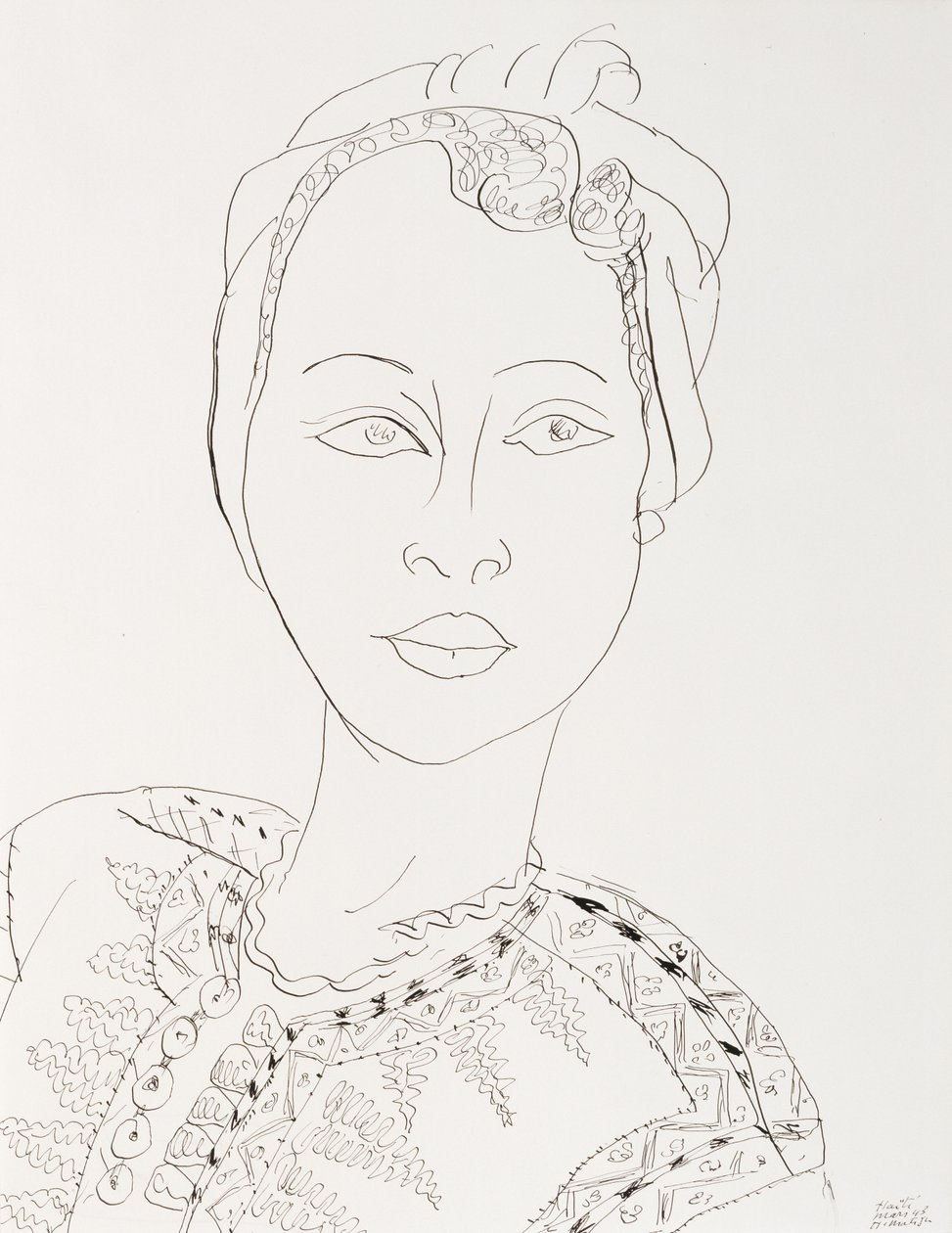 Woman with Turban by Henri Matisse