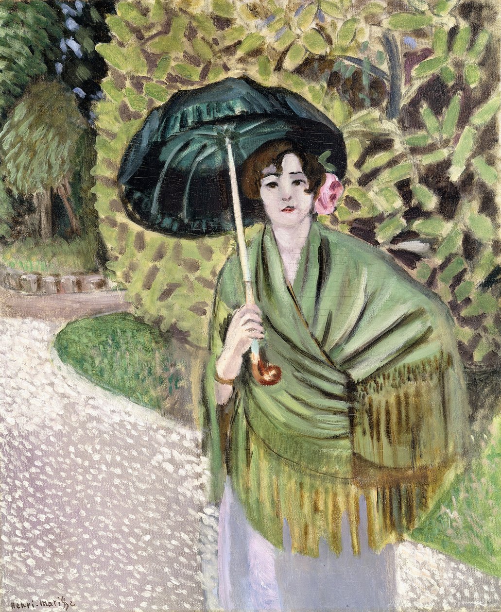 Woman with a Green Sunshade by Henri Matisse