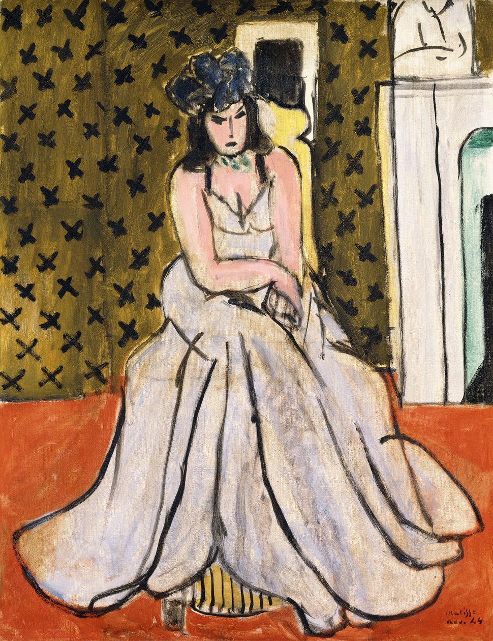 Woman with a Blue Hat by Henri Matisse