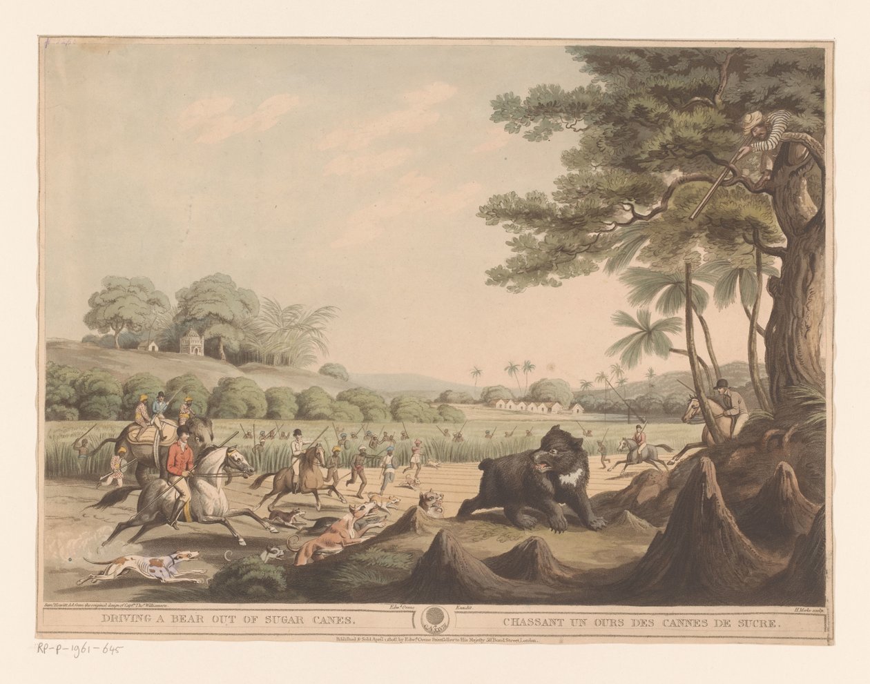 Bear Hunt in India by Henri Merke