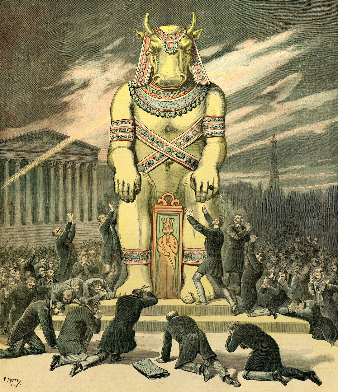 Adoration of the Golden Calf by Henri Meyer