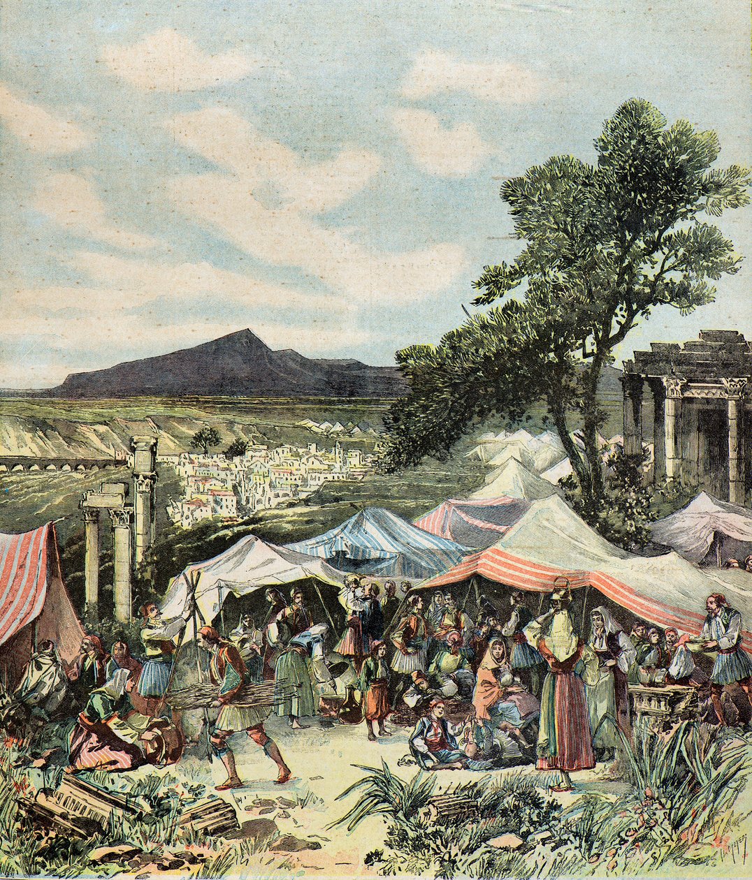 Earthquake survivors in Thebes by Henri Meyer