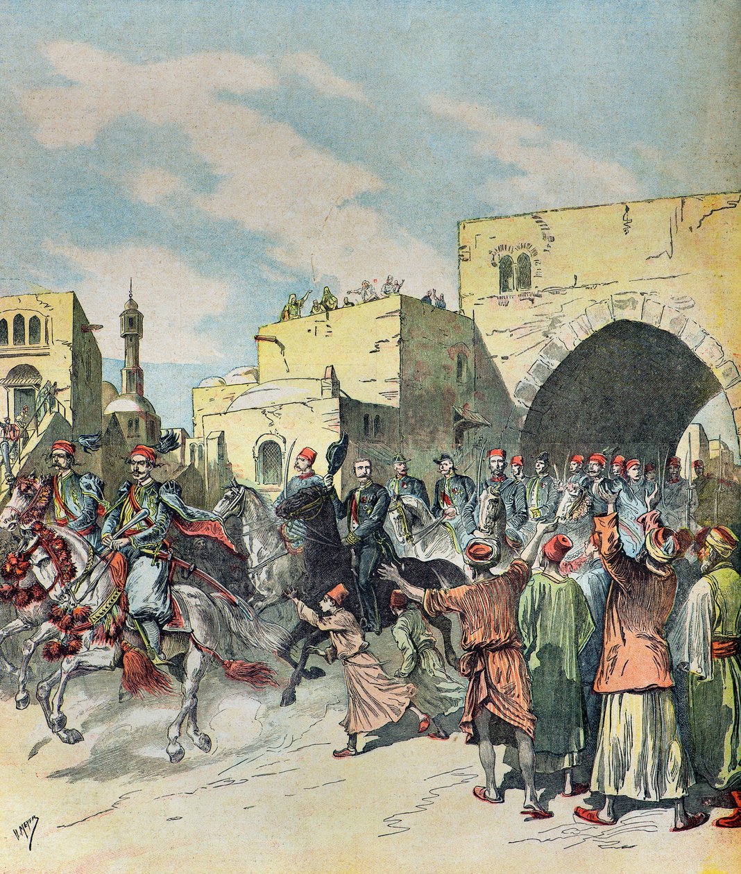 Entrance of French Consul Charles Ledoulx by Henri Meyer