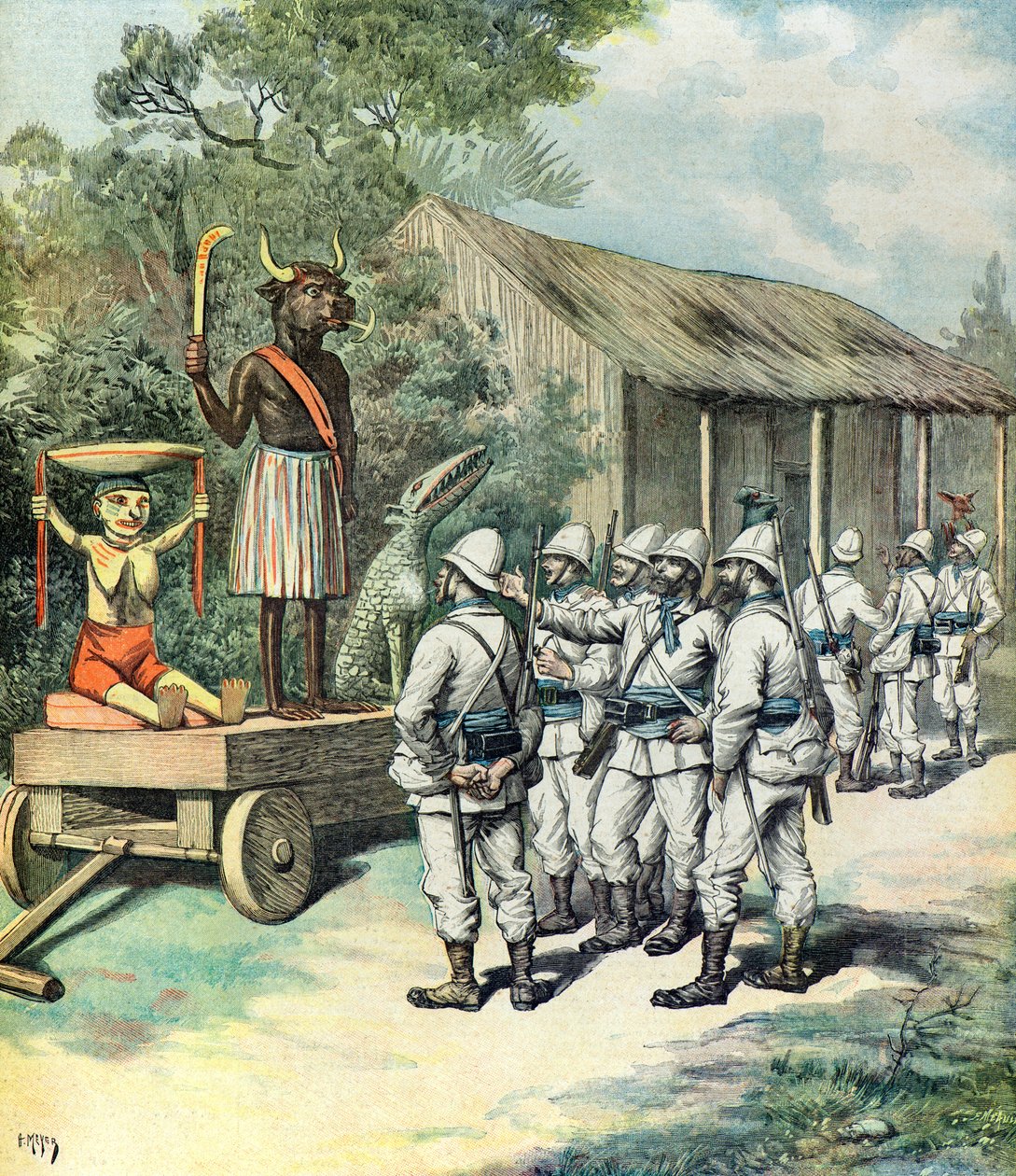 French Troops After the Capture of Kana by Henri Meyer