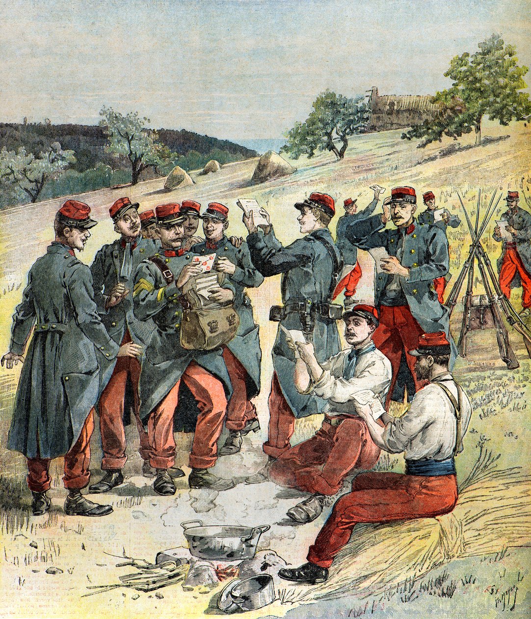 Mail Delivery to Soldiers by Henri Meyer