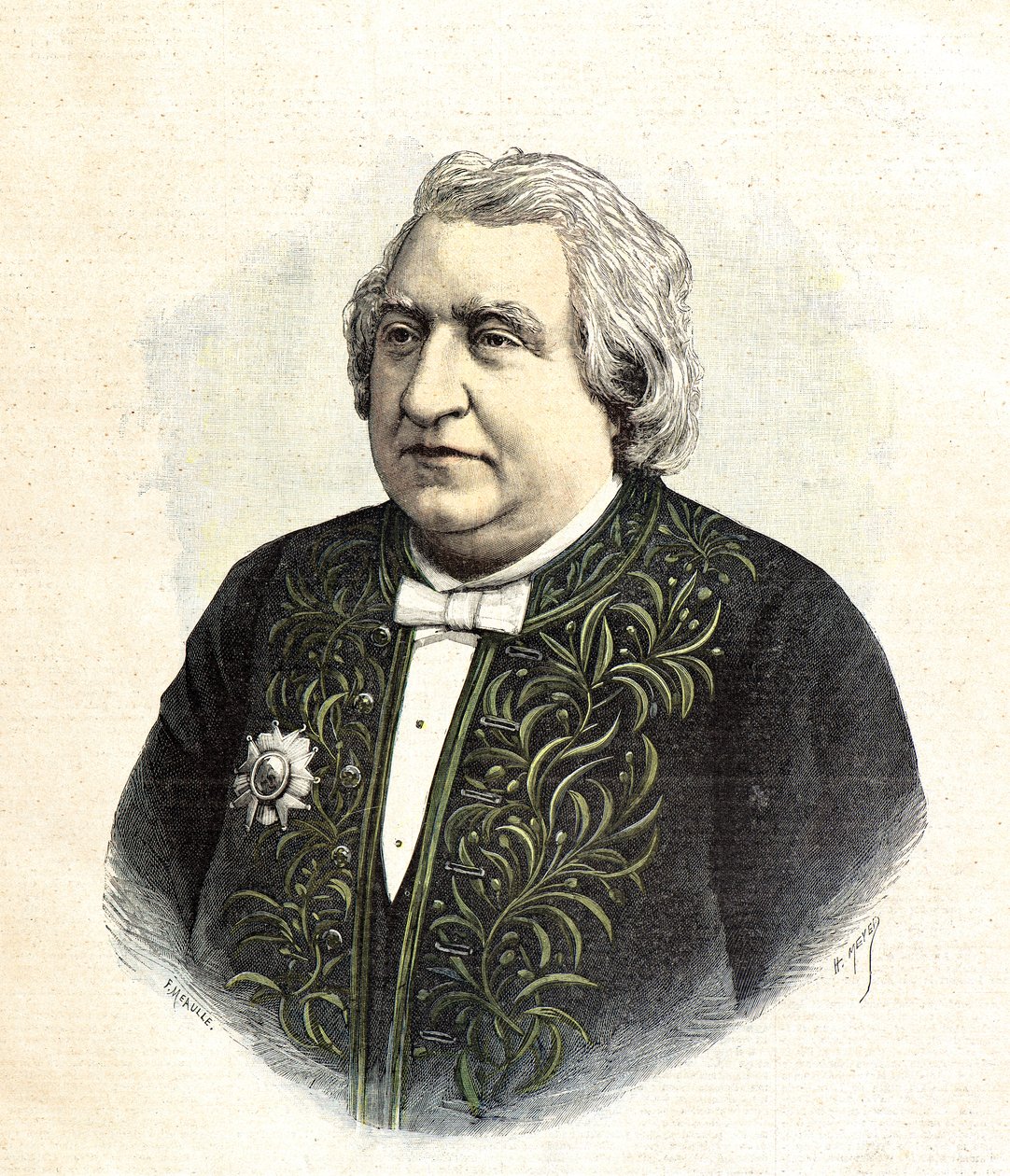Portrait of Ernest Renan by Henri Meyer
