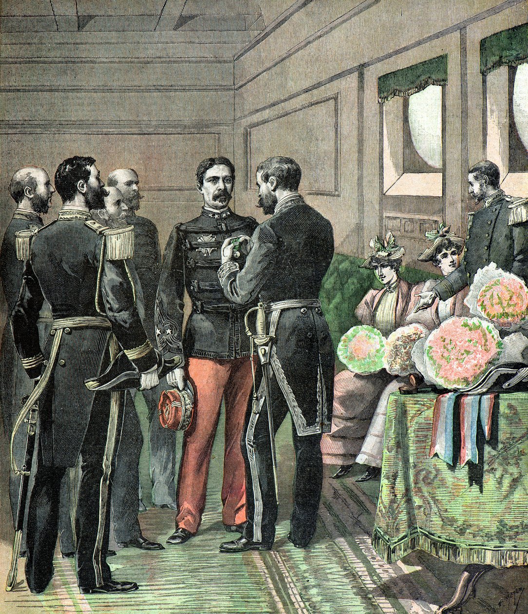 Presentation of the Dahomey Medal by Henri Meyer