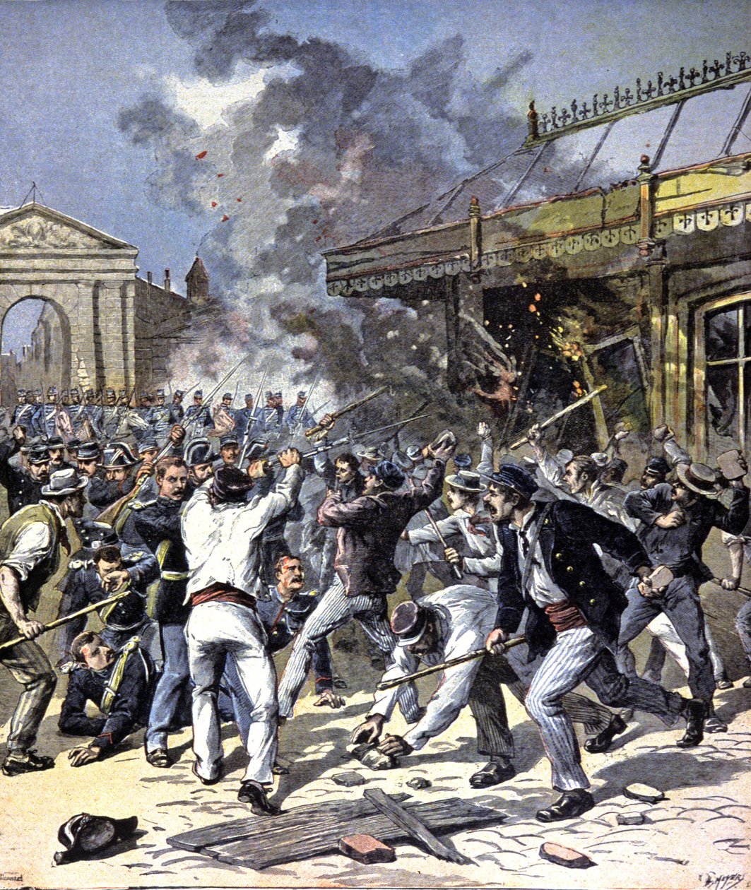 Riots in Bordeaux by Henri Meyer