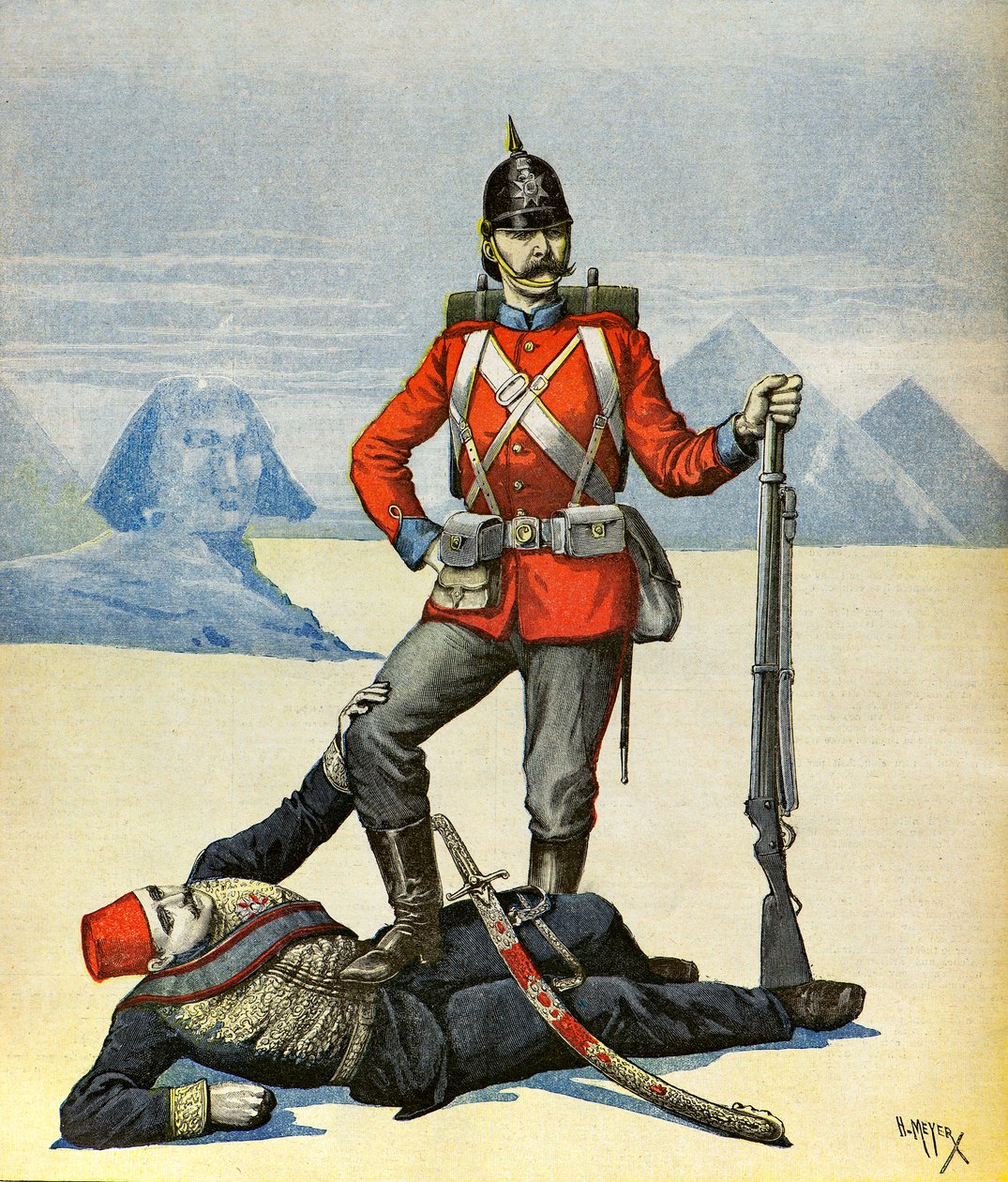 Satire on the English in Egypt by Henri Meyer
