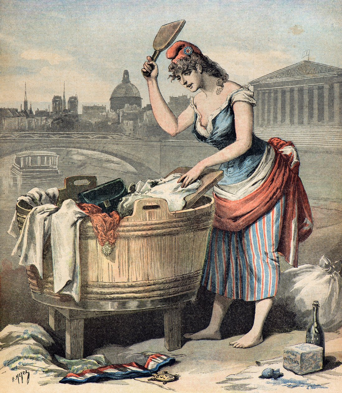 Satire on the French Republic by Henri Meyer