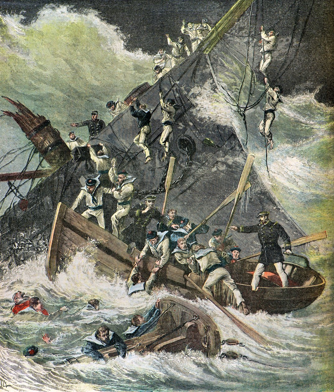The Sinking of the Aviso by Henri Meyer