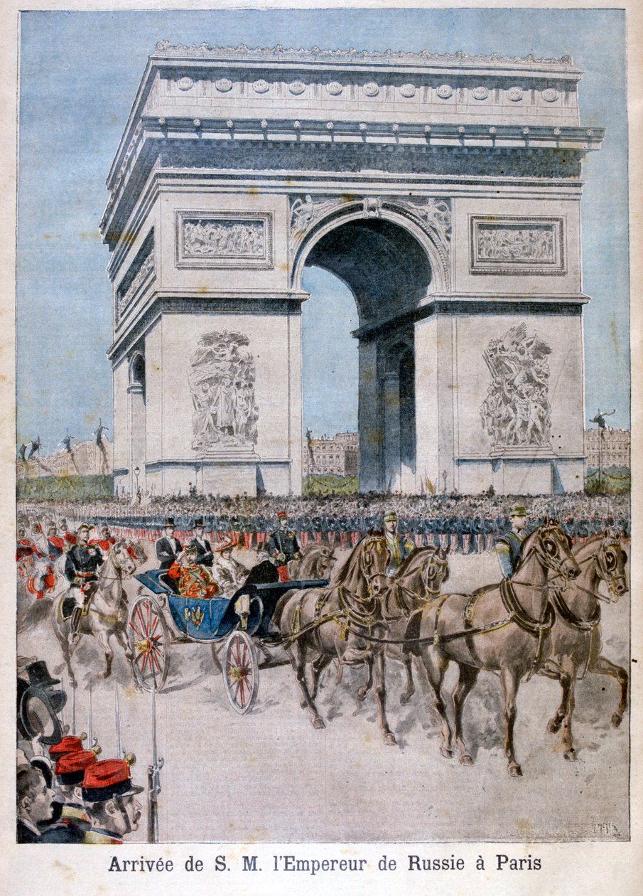 Tsar Nicholas II arrives in Paris by Henri Meyer