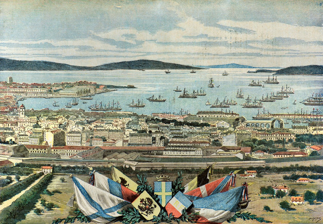 View of Toulon Harbor by Henri Meyer