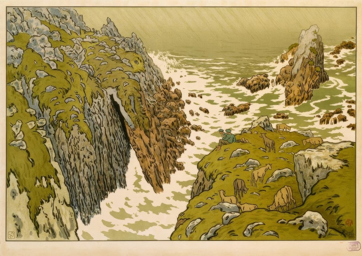 The Cliff by Henri Rivière