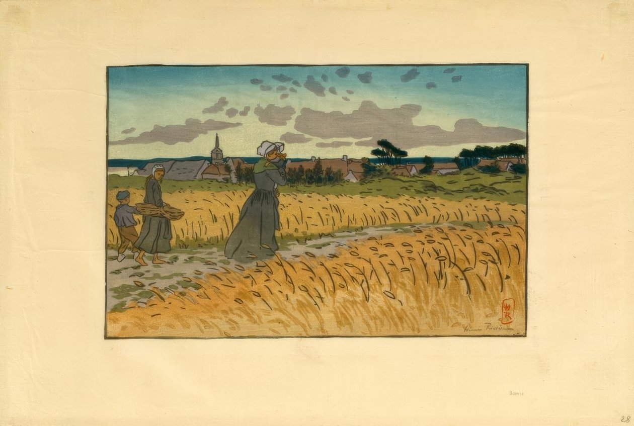 The Village of Perros-Guirec by Henri Rivière